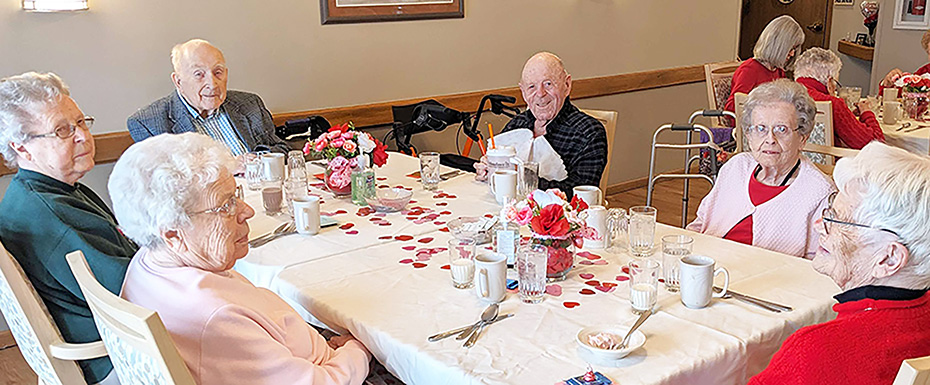Morningside folks enjoy Valentine's dinner