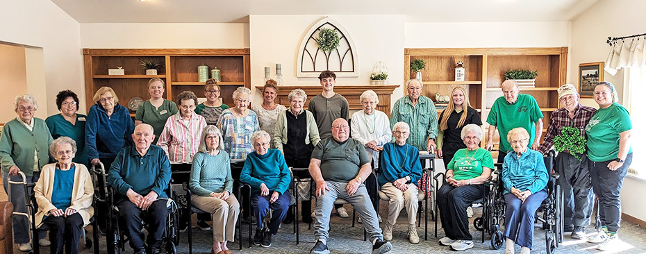 Morningside folks dress in green for St. Patrick's Day