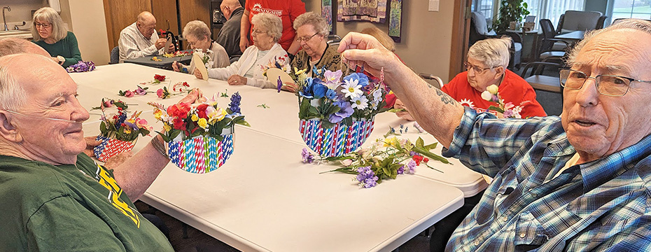 Even some of the Morningside men enjoyed making May Baskets