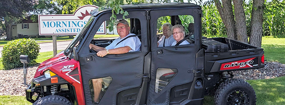 Volunteer drivers took folks on UTV rides to Potosi Point.