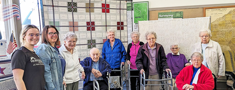 Morningside folks went to a quilt show at the Grant County Historical Society