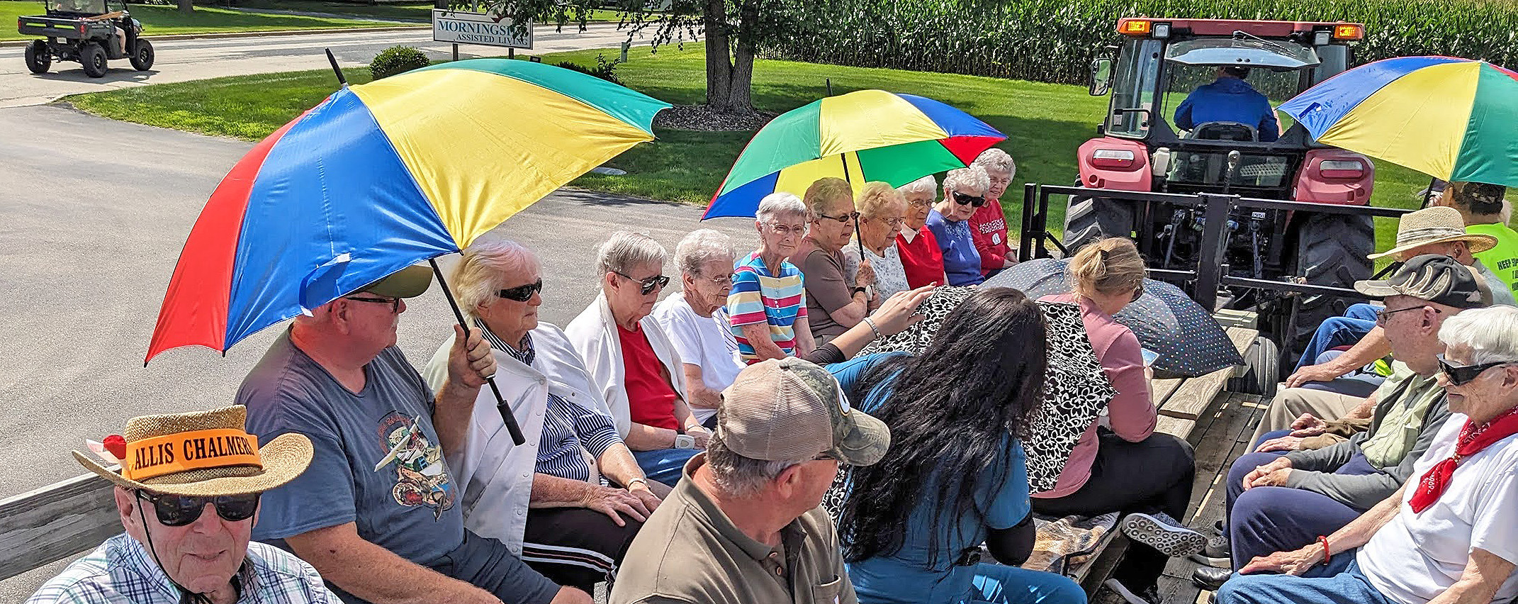 Vesperman Farms gave Morningside folks a wagon ride through the Grant County Fair