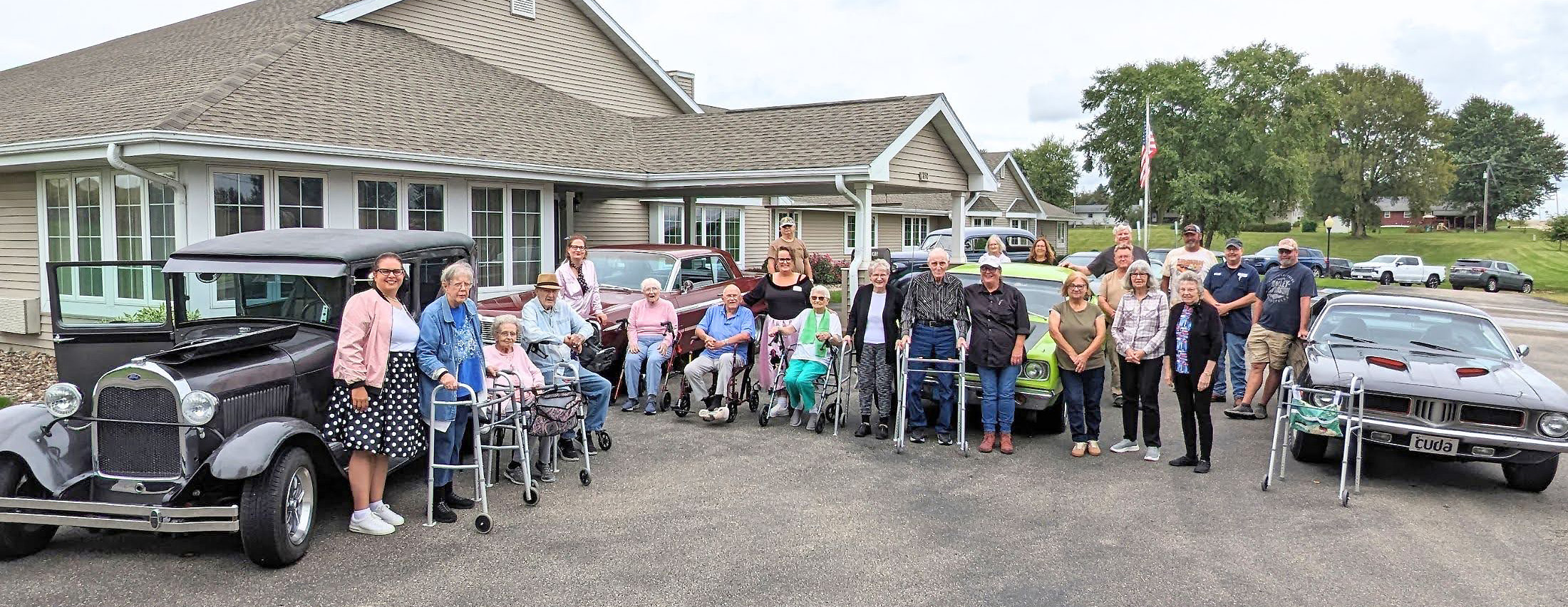 Morningside residents and staff went back to the 50s with a classic car cruise for National Assisted Living Week
